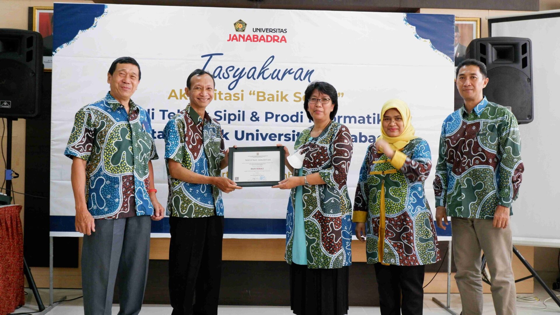 Prodi Informatika dan Teknik Sipil Raih Akreditasi Baik Sekali