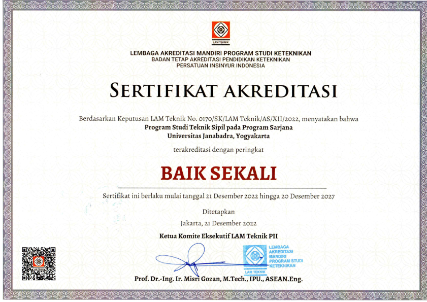 Akreditasi Teknik Sipil